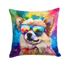 Load image into Gallery viewer, Pomeranian Hippie Dawg Throw Pillow - 14x14 Decorative Pillow – Art for Your Home &amp; Patio