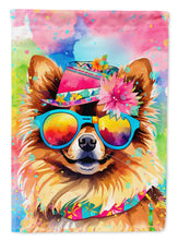 Load image into Gallery viewer, Pomeranian Hippie Dawg House Flag