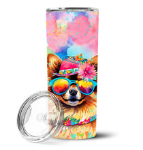 Load image into Gallery viewer, Pomeranian Hippie Dawg Stainless Steel Skinny Tumbler