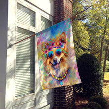 Load image into Gallery viewer, Pomeranian Hippie Dawg House Flag