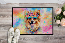 Load image into Gallery viewer, Pomeranian Hippie Dawg Doormat - 18X27 Indoor / Outdoor Rug | Made in USA