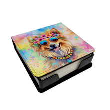 Load image into Gallery viewer, Pomeranian Hippie Dawg PU Leather Note Paper Holder