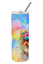 Load image into Gallery viewer, Pomeranian Hippie Dawg Stainless Steel Skinny Tumbler