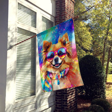 Load image into Gallery viewer, Pomeranian Hippie Dawg House Flag