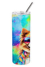 Load image into Gallery viewer, Pomeranian Hippie Dawg Stainless Steel Skinny Tumbler