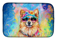 Load image into Gallery viewer, Pomeranian Hippie Dawg Dish Drying Mat