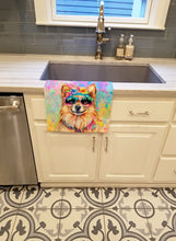 Load image into Gallery viewer, Pomeranian Hippie Dawg Kitchen Towel