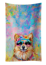 Load image into Gallery viewer, Pomeranian Hippie Dawg Kitchen Towel