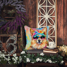 Load image into Gallery viewer, Pomeranian Hippie Dawg Fabric Decorative Pillow