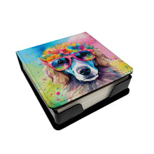 Load image into Gallery viewer, Poodle Hippie Dawg PU Leather Note Paper Holder