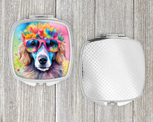 Load image into Gallery viewer, Poodle Hippie Dawg Compact Mirror – Stylish Purse Mirror with Artistic Covers