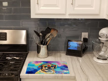 Load image into Gallery viewer, Pug Hippie Dawg Glass Cutting Boards – Durable, Decorative Kitchen Art Large