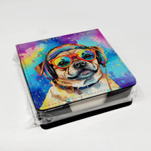 Load image into Gallery viewer, Pug Hippie Dawg PU Leather Note Paper Holder