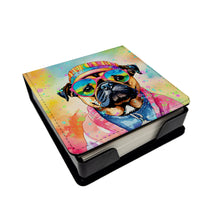 Load image into Gallery viewer, Pug Hippie Dawg PU Leather Note Paper Holder