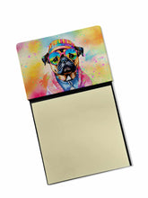 Load image into Gallery viewer, Pug Hippie Dawg Sticky Note Holder- Refiilable Desk Accessory Note Pad