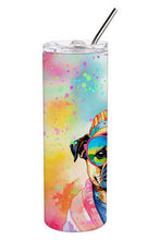Load image into Gallery viewer, Pug Hippie Dawg Stainless Steel Skinny Tumbler