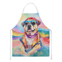 Load image into Gallery viewer, Pug Hippie Dawg Apron – Artist-Designed Kitchen, BBQ &amp; Craft Apron
