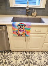 Load image into Gallery viewer, Pug Hippie Dawg Kitchen Towel