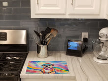 Load image into Gallery viewer, Pug Hippie Dawg Glass Cutting Boards – Durable, Decorative Kitchen Art Large