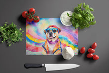 Load image into Gallery viewer, Pug Hippie Dawg Glass Cutting Boards – Durable, Decorative Kitchen Art Large
