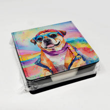 Load image into Gallery viewer, Pug Hippie Dawg PU Leather Note Paper Holder