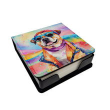 Load image into Gallery viewer, Pug Hippie Dawg PU Leather Note Paper Holder