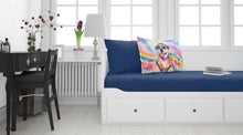 Load image into Gallery viewer, Pug Hippie Dawg Standard Pillowcase – Artistic Decorative Front, White Back
