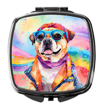 Load image into Gallery viewer, Pug Hippie Dawg Compact Mirror – Stylish Purse Mirror with Artistic Covers