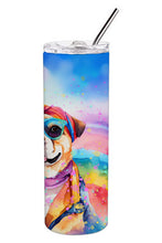 Load image into Gallery viewer, Pug Hippie Dawg Stainless Steel Skinny Tumbler