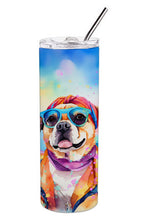 Load image into Gallery viewer, Pug Hippie Dawg Stainless Steel Skinny Tumbler