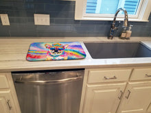 Load image into Gallery viewer, Pug Hippie Dawg Dish Drying Mat