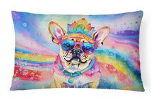 Load image into Gallery viewer, Pug Hippie Dawg Fabric Decorative Pillow