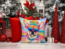 Load image into Gallery viewer, Pug Hippie Dawg Throw Pillow - 14x14 Decorative Pillow – Art for Your Home &amp; Patio