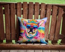 Load image into Gallery viewer, Pug Hippie Dawg Throw Pillow - 14x14 Decorative Pillow – Art for Your Home &amp; Patio