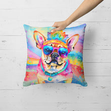 Load image into Gallery viewer, Pug Hippie Dawg Fabric Decorative Pillow