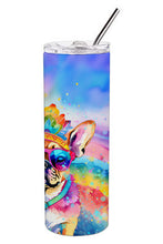Load image into Gallery viewer, Pug Hippie Dawg Stainless Steel Skinny Tumbler