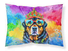 Load image into Gallery viewer, Rottweiler Hippie Dawg Standard Pillowcase – Artistic Decorative Front, White Back