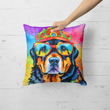 Load image into Gallery viewer, Rottweiler Hippie Dawg Fabric Decorative Pillow
