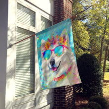Load image into Gallery viewer, Samoyed Hippie Dawg House Flag
