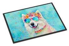 Load image into Gallery viewer, Samoyed Hippie Dawg Doormat - 24x36 Decorative Floor Mat – Indoor/Outdoor Rug with Artistic Flair