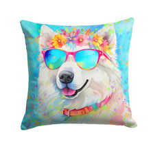Load image into Gallery viewer, Samoyed Hippie Dawg Fabric Decorative Pillow