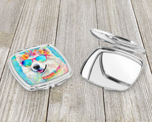 Load image into Gallery viewer, Samoyed Hippie Dawg Compact Mirror – Stylish Purse Mirror with Artistic Covers