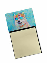 Load image into Gallery viewer, Samoyed Hippie Dawg Sticky Note Holder- Refiilable Desk Accessory Note Pad