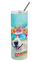 Load image into Gallery viewer, Samoyed Hippie Dawg Stainless Steel Skinny Tumbler