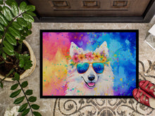 Load image into Gallery viewer, Samoyed Hippie Dawg Doormat - 24x36 Decorative Floor Mat – Indoor/Outdoor Rug with Artistic Flair