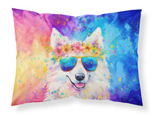 Load image into Gallery viewer, Samoyed Hippie Dawg Standard Pillowcase – Artistic Decorative Front, White Back