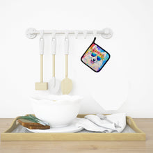 Load image into Gallery viewer, Samoyed Hippie Dawg Pot Holders - Set of 2 Decorative Kitchen Helpers | Made in the USA