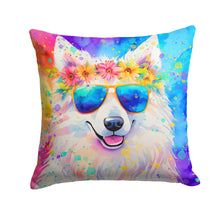 Load image into Gallery viewer, Samoyed Hippie Dawg Fabric Decorative Pillow