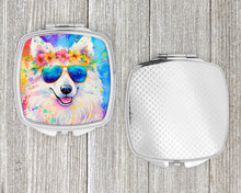 Load image into Gallery viewer, Samoyed Hippie Dawg Compact Mirror – Stylish Purse Mirror with Artistic Covers