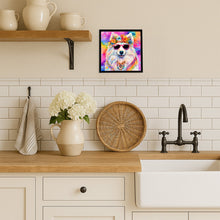 Load image into Gallery viewer, Samoyed Hippie Dawg Framed Metal Print